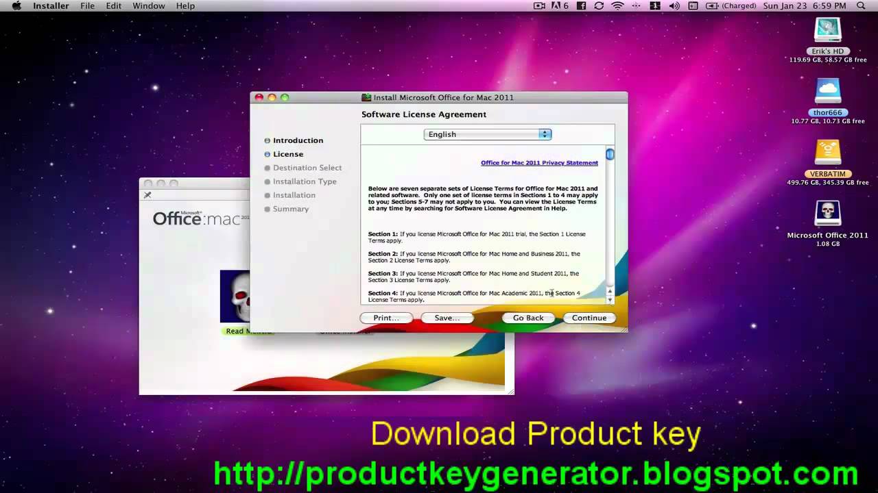 free download Office 2011 For Mac Cracked